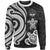 Marshall Islands Sweater - White Tentacle Turtle Crest Unisex White - Polynesian Pride