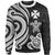 Wallis and Futuna Sweater - White Tentacle Turtle Unisex White - Polynesian Pride