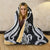 Hawaii Hooded Blanket - White Tentacle Turtle - Polynesian Pride