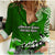 (Custom Personalised) American Samoa Women Casual Shirt Fautasi Race Samoan Pattern Ver.02 LT14 Female Green - Polynesian Pride