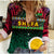 Shefa Province Women Casual Shirt Vanuatu Pig Tusk Polynesian Flag Style LT14 Female Black - Polynesian Pride