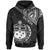 Samoa Hoodie Polynesian Patterns With Coat of rms Unisex Black - Polynesian Pride