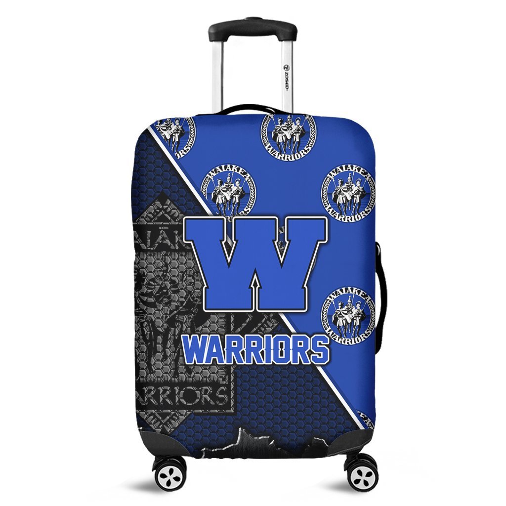 Hawaii Luggage Cover - Waiakea High Luggage Cover - AH Blue - Polynesian Pride