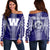 Hawaii - Waiakea High Women's Off Shoulder Sweatshirt AH Blue - Polynesian Pride