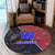 Hawaii - Waianae High Round Carpet - AH Round Carpet Blue - Polynesian Pride