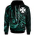 Wallis & Futuna Hoodies The Flow of The Ocean Unisex Green - Polynesian Pride