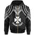 Wallis and Futuna Custom Zip up Hoodie Polynesian Armor Style Black Unisex Black - Polynesian Pride