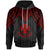 Wallis and Futuna Custom Hoodie Polynesian Armor Style Red Unisex Red - Polynesian Pride