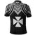 Wallis and Futuna Polo Shirt Polynesian Armor Style Black - Polynesian Pride