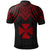 Wallis and Futuna Polo Shirt Polynesian Armor Style Red - Polynesian Pride