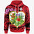 Wallis and Futuna Hoodie The Love of Blue Crowned Lory Unisex Red - Polynesian Pride