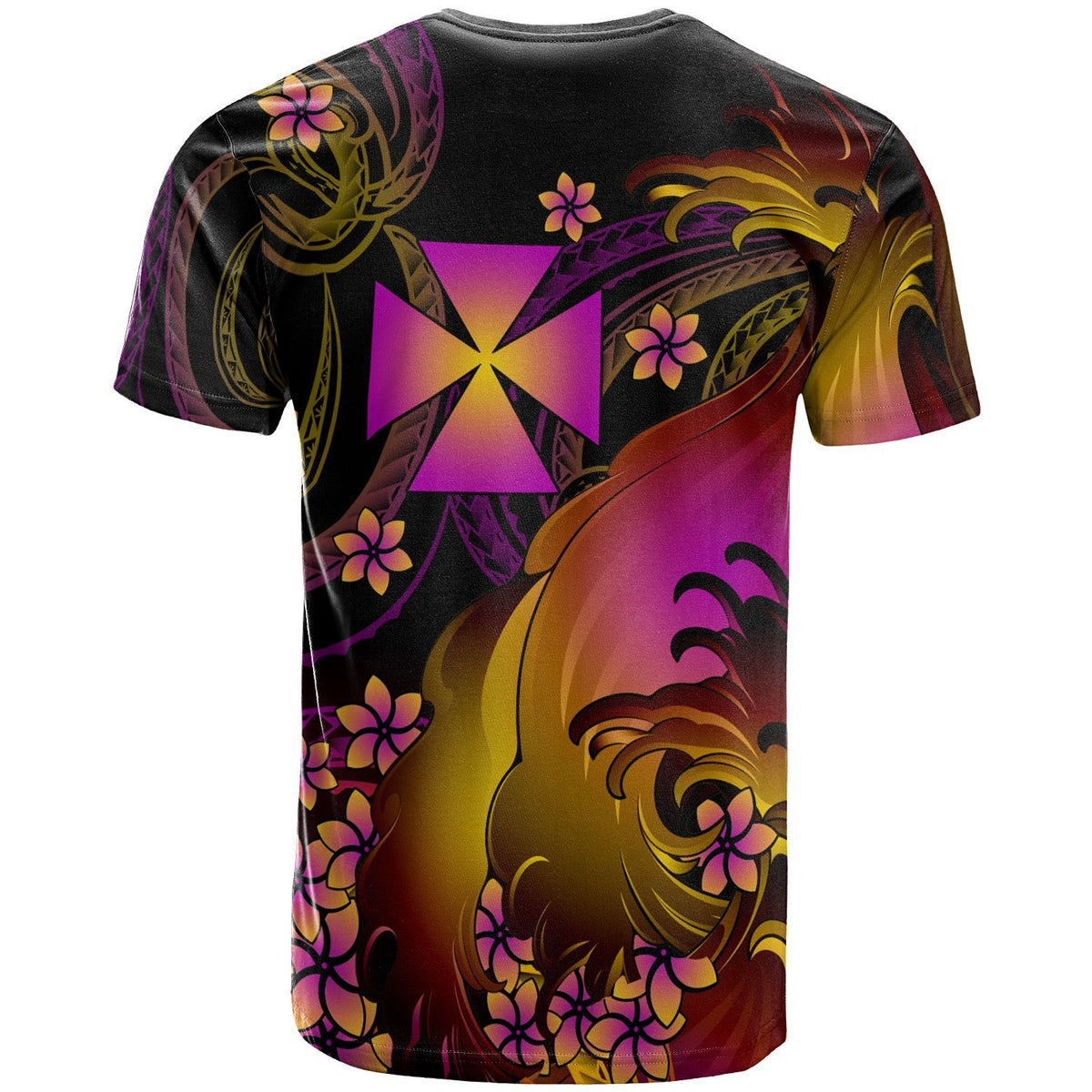 Wallis and Futuna T Shirt Wallis and Futuna in wave - Polynesian Pride