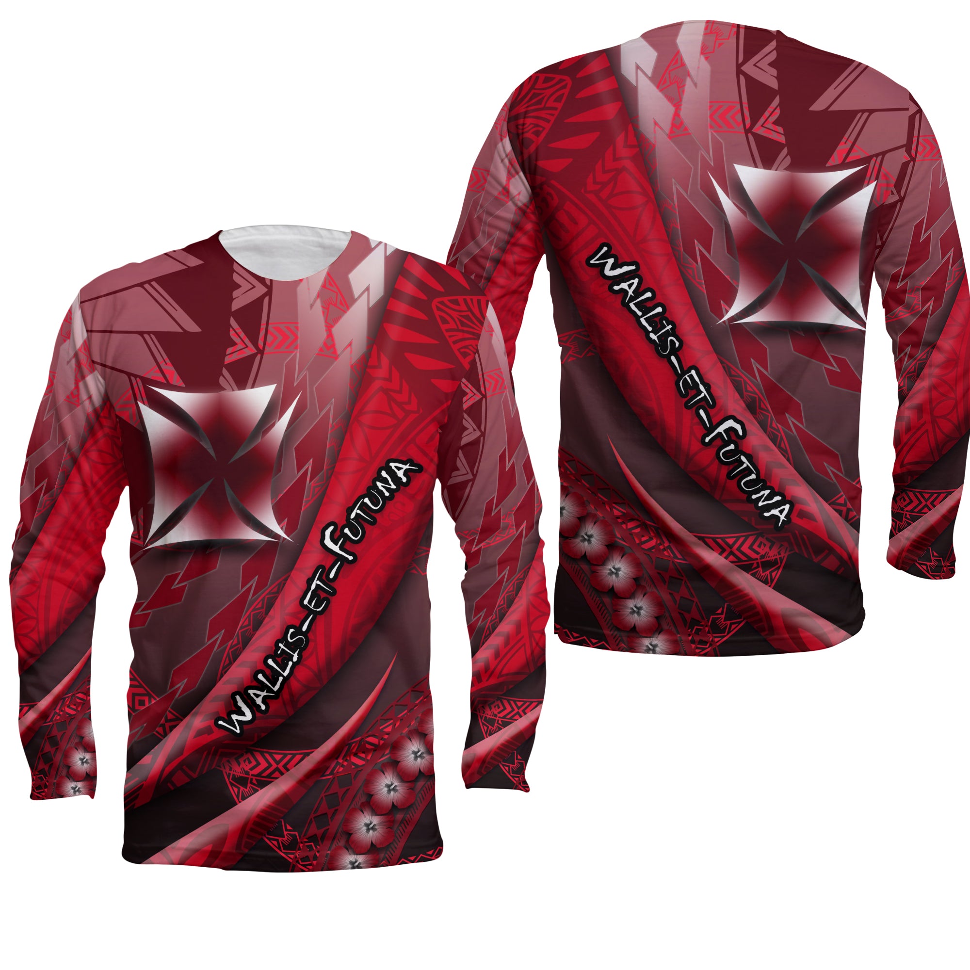 Wallis et Futuna Long Sleeve Shirt Artsy Style - Special LT9 Unisex Special - Polynesian Pride