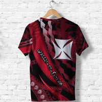 Wallis et Futuna T Shirt Artsy Style Black LT9 - Polynesian Pride