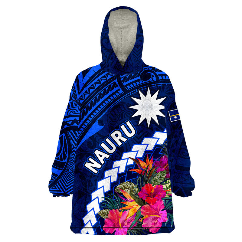 (Custom Personalised) Nauru Independence Day Wearable Blanket Hoodie Polynesian Tropical LT9 - Polynesian Pride