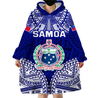 Samoa Coat Of Arms Wearable Blanket Hoodie Polynesian Pattern LT9 One Size Unisex - Polynesian Pride