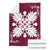 Hawaiian Quilt Maui Plant And Hibiscus Premium Blanket - White Burgundy - AH - Polynesian Pride