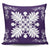 Hawaiian Quilt Maui Plant And Hibiscus Pattern Pillow Covers - White Purple - AH One Size White - Polynesian Pride