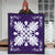 Hawaiian Quilt Maui Plant And Hibiscus Premium Quilt - White Purple - AH - Polynesian Pride