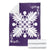 Hawaiian Quilt Maui Plant And Hibiscus Premium Blanket - White Purple - AH - Polynesian Pride