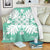 Hawaiian Quilt Maui Plant And Hibiscus Premium Blanket - White Seafoarm - AH White - Polynesian Pride