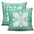 Hawaiian Quilt Maui Plant And Hibiscus Pattern Pillow Covers - White Seafoarm - AH - Polynesian Pride