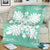 Hawaiian Quilt Maui Plant And Hibiscus Premium Blanket - White Seafoarm - AH - Polynesian Pride