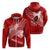 Custom Tonga Rugby Zip up Hoodie Ikale Tahi Soaring Wings LT7 Unisex Red - Polynesian Pride