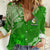 Liahona High School Tonga Women Casual Shirt Kupesi Style - Ver01 LT7 Female Green - Polynesian Pride