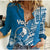 Yap Of Micronesia Casual Shirt Vibe Style LT6 Female Blue - Polynesian Pride