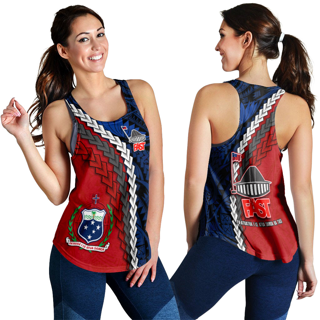 F.A.S.T Samoa Women Racerback Tank Polynesian LT13 - Polynesian Pride