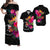 Yap Polynesian Hibiscus Tribal Matching Dress and Hawaiian Shirt LT12 Black - Polynesian Pride