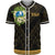 Yap State Baseball Shirt - Polynesian Gold Patterns Collection Unisex Black - Polynesian Pride