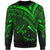 Yap State Sweatshirt - Cross Style Green Color Unisex Black - Polynesian Pride