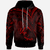 Yap State Hoodie Red Color Cross Style Unisex Black - Polynesian Pride