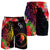 Yap State Men's Shorts - Tropical Hippie Style Black - Polynesian Pride