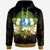 Yap State Hoodie Polynesian Gold Patterns Collection Unisex Black - Polynesian Pride