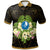 Yap State Polo Shirt Polynesian Gold Patterns Collection Unisex Black - Polynesian Pride