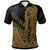 New Caledonia Custom Polo Shirt Gold Color Symmetry Style Unisex Black - Polynesian Pride