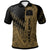 Tokelau Custom Polo Shirt Gold Color Symmetry Style Unisex Black - Polynesian Pride