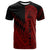 Vanuatu T Shirt Custom Red Color Symmetry Style Unisex Black - Polynesian Pride