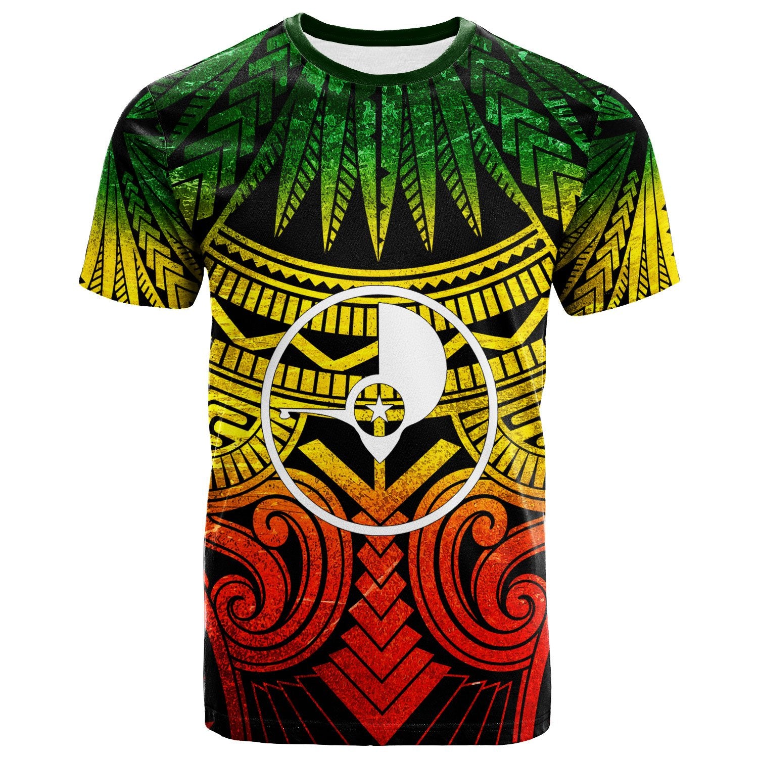 Yap T Shirt Reggae Classic Vignette Style Unisex Art - Polynesian Pride