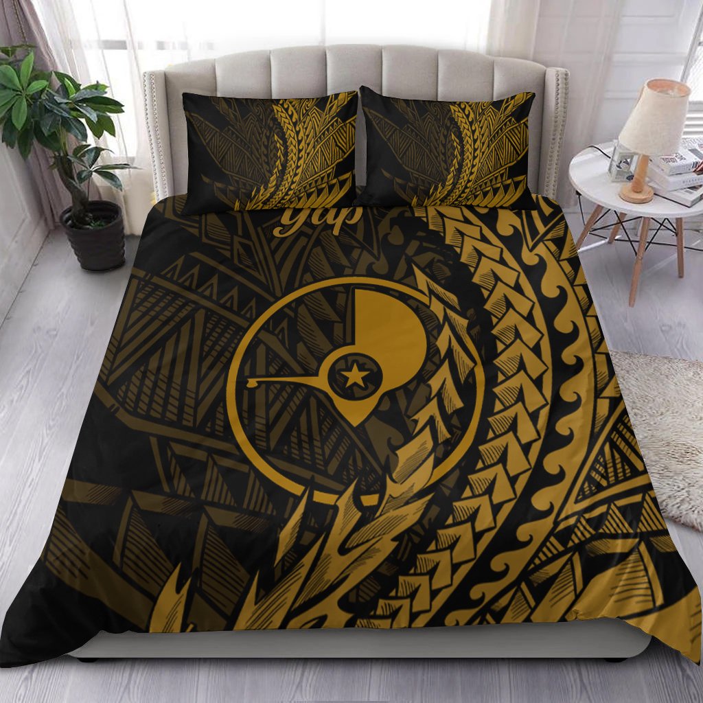 Yap Bedding Set - Wings Style Black - Polynesian Pride