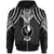 Yap Zip up Hoodie Polynesian Armor Style Black Unisex Black - Polynesian Pride