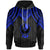 Yap Hoodie Polynesian Armor Style Blue Unisex Blue - Polynesian Pride