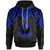 Yap Custom Hoodie Polynesian Armor Style Blue Unisex Blue - Polynesian Pride