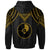 Yap Custom Zip up Hoodie Polynesian Armor Style Gold - Polynesian Pride