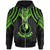 Yap Custom Zip up Hoodie Polynesian Armor Style Green Unisex Green - Polynesian Pride