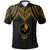 Yap Polo Shirt Polynesian Armor Style Gold Unisex Gold - Polynesian Pride