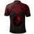 Yap Polo Shirt Polynesian Armor Style Red - Polynesian Pride